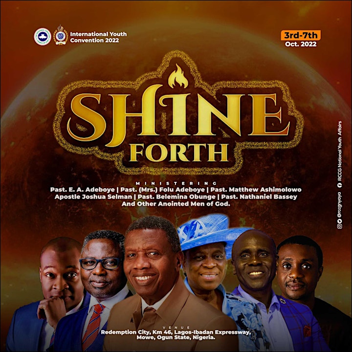 RCCG International Youth Convention 2022 Tickets, Mon, Oct 3, 2022 at 8:00 AM | Eventbrite