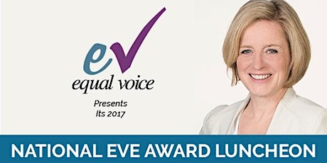 National EVE Award Luncheon, featuring Premier Rachel Notley primary image