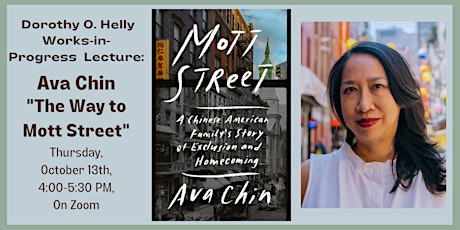 WWWL Dorothy O. Helly Lecture: Ava Chin, “The Way to Mott Street”