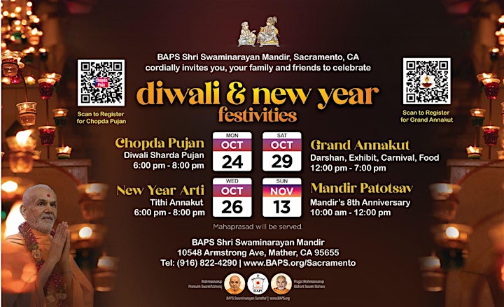Diwali & Annakut Celebration 2022, Sacramento image