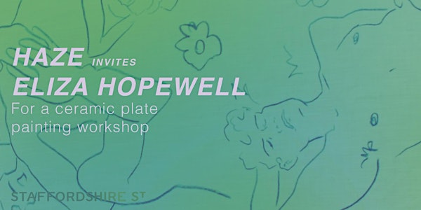 Plate painting workshop with Eliza Hopewell