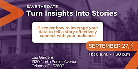 Turn Insights Into Stories Lunch and Learn