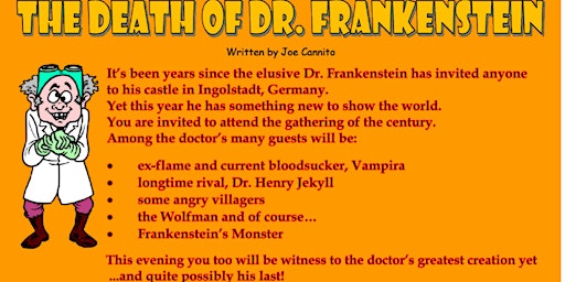 Murder Mystery Dinner - The Death of Dr. Frankenstein