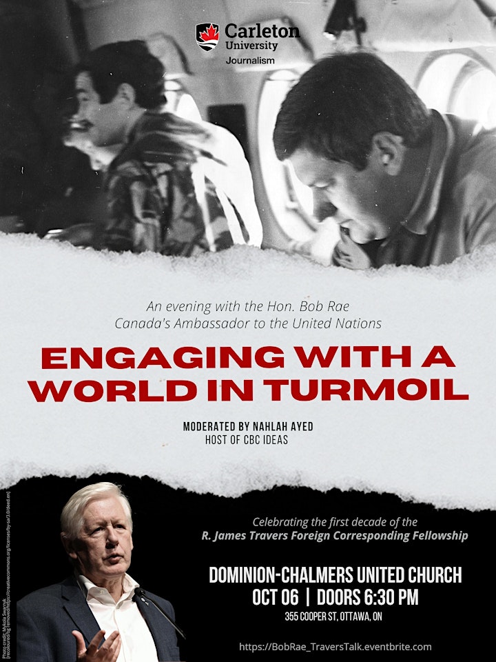 "Engaging with a world in turmoil" — with Bob Rae, Canada's UN Ambassador image