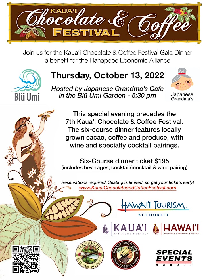 2022 Kauaʻi Chocolate & Coffee Festival Gala Kickoff Dinner image