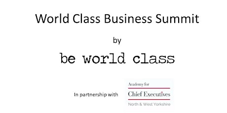 World Class Business Summit primary image