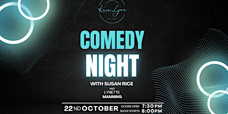 Spooktacular night of Comedy featuring Susan Rice and Lynette Manning primary image