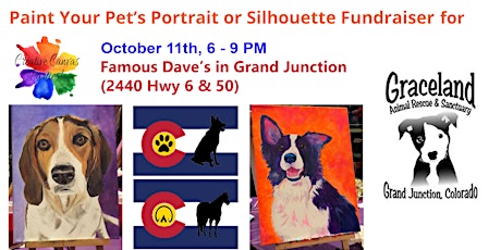 Paint Your Pet's Portrait or Silhouette Fundraiser for Graceland Rescue