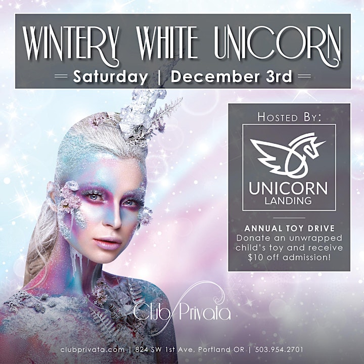 Club Privata: Wintery White Unicorn (Hosted By Unicorn Landing) image