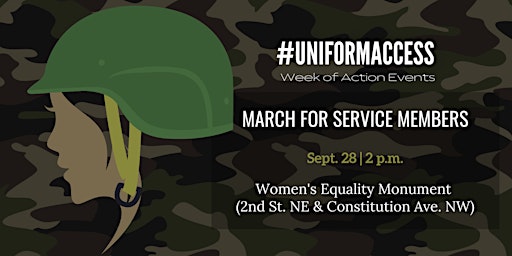 #UniformAccess March for Servicemembers