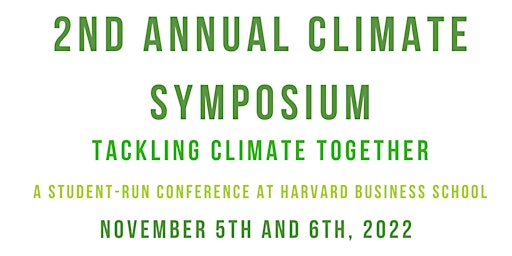 2nd Annual Climate Symposium at Harvard Business School