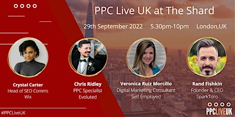 Imagem principal do evento PPC Live UK at The Shard - Pairing PPC & SEO/PMax/