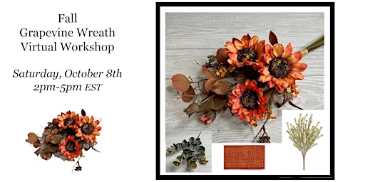 Fall Grapevine Wreath Virtual Workshop