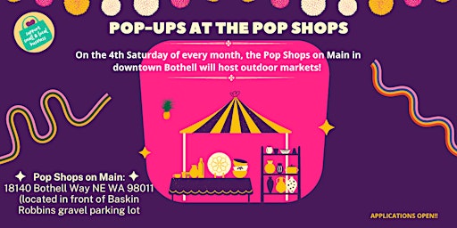 Pop Up At the Pop Shops on Main Outdoor Mini Market