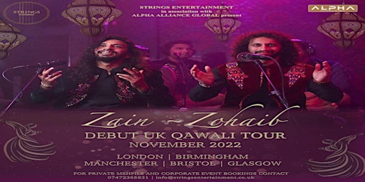 Zain Zohaib UK Qawali Tour 2022- London