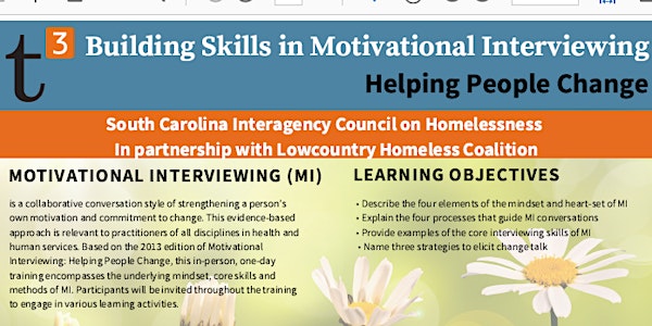 Motivational Interviewing with a focus on Housing First