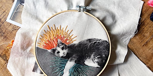 CRAFTS + COCKTAILS :: Embroider Your Photo! w/ The Other Cat Creations
