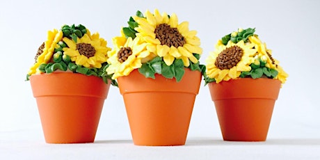 Sunflower Cupcake Pots