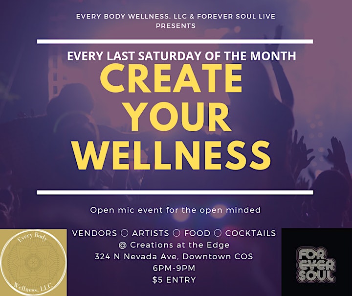 Create Your Wellness - Open Mic Event image