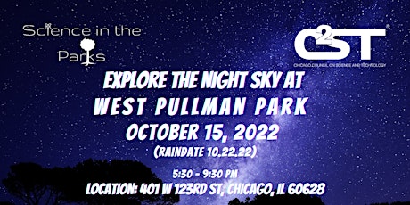 Science in the Parks: Explore the Night Sky at West Pullman Park