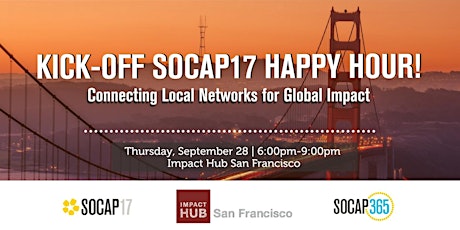 Kick-off SOCAP17 Happy Hour: San Francisco primary image