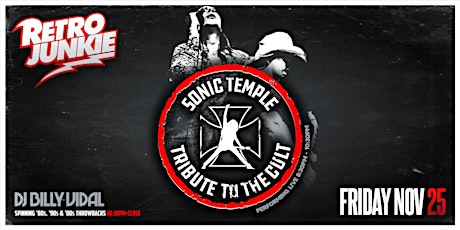 SONIC TEMPLE (Tribute to The Cult ) LIVE inside Retro Junkie!