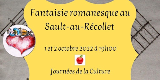 Fantaisie romanesque au Sault-au-Récollet – 2 octobre 2022 à 19h00