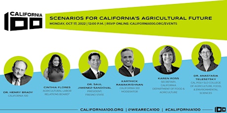 (In-Person )CA 100 Presents: Scenarios for CA's Agriculture Future