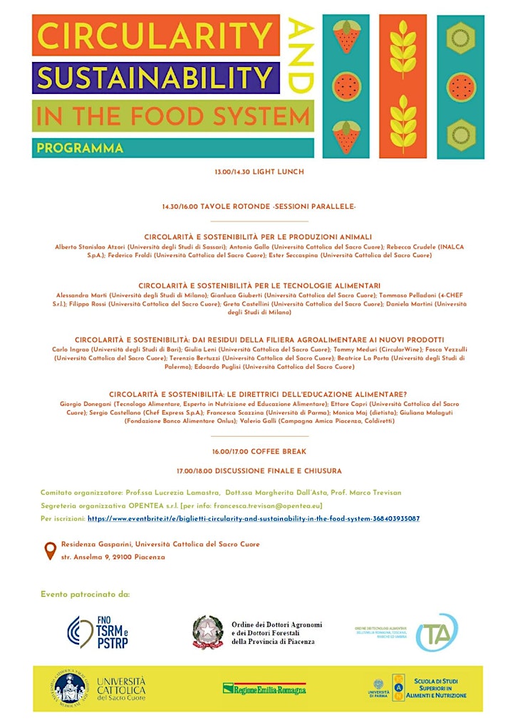Immagine Circularity and Sustainability in the Food System