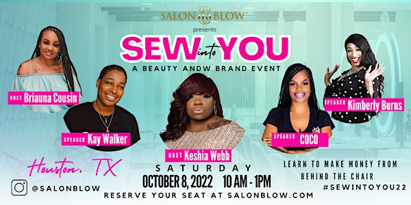 Sew Into You Beauty and Brand event for beauty professionals and students