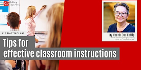 Tips for effective classroom instructions