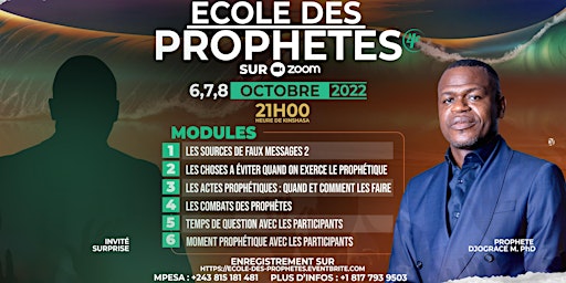 ECOLES DES PROPHETES 4th EDITION