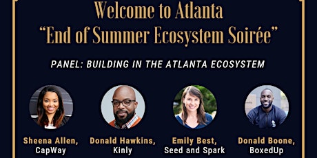 BLCK VC ATL  Presents:   Welcome to Atlanta  End of Summer Ecosystem Soiree