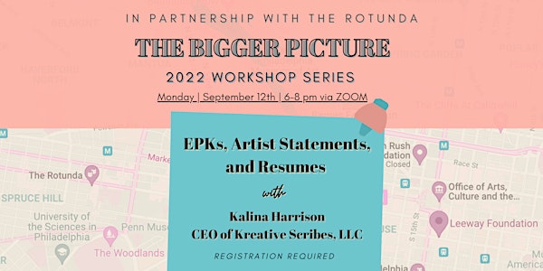 EPKs, Artist Statements, and Resumes with Kalina Harrison