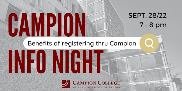 Campion College info night