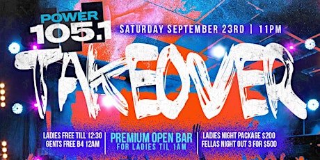 POWER 105.1 TAKEOVER AT BROOKLYN ROCKS W/ NO COVER + OPEN BAR primary image