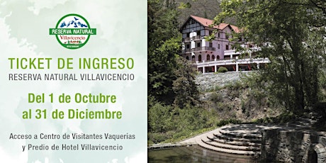Ticket de Ingreso Reserva Natural Villavicencio 2022 primary image