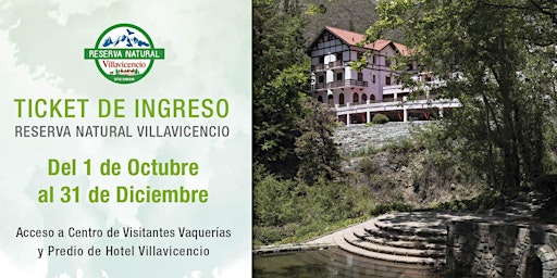 Ticket de Ingreso Reserva Natural Villavicencio 2022