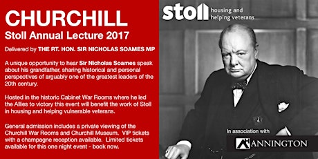 CHURCHILL - Stoll Lecture delivered by The Rt. Hon. Sir Nicholas Soames MP primary image