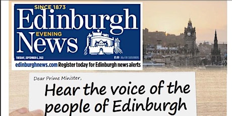 Edinburgh Evening News P1 Souvenir Edition
