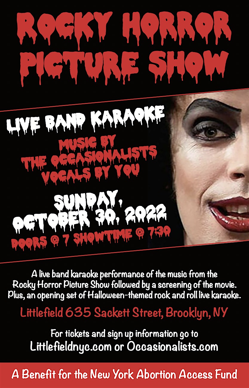 The 9th Rocky Horror Picture Show Live Band Karaoke Halloween Extravaganza!