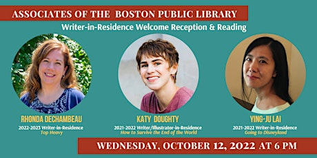 Writer-in-Residence Welcome Reception & Reading 2022
