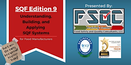 Understanding, Building, and Applying SQF Systems - Packaging