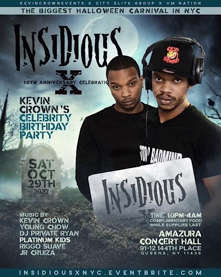 INSIDIOUS X - THE BIGGEST CARIB HALLOWEEN PARTY IN NYC image