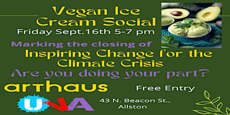 Vegan Ice Cream Social  -closing of Inspiring Change for the Climate Crisis primary image