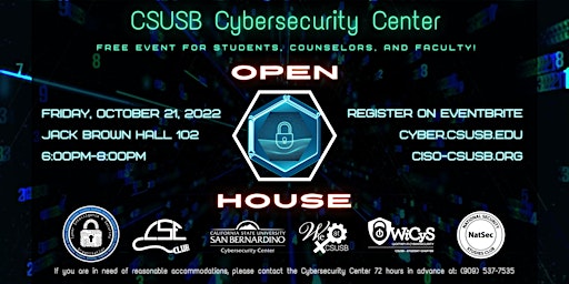 CSUSB Cybersecurity Center Open House 2022