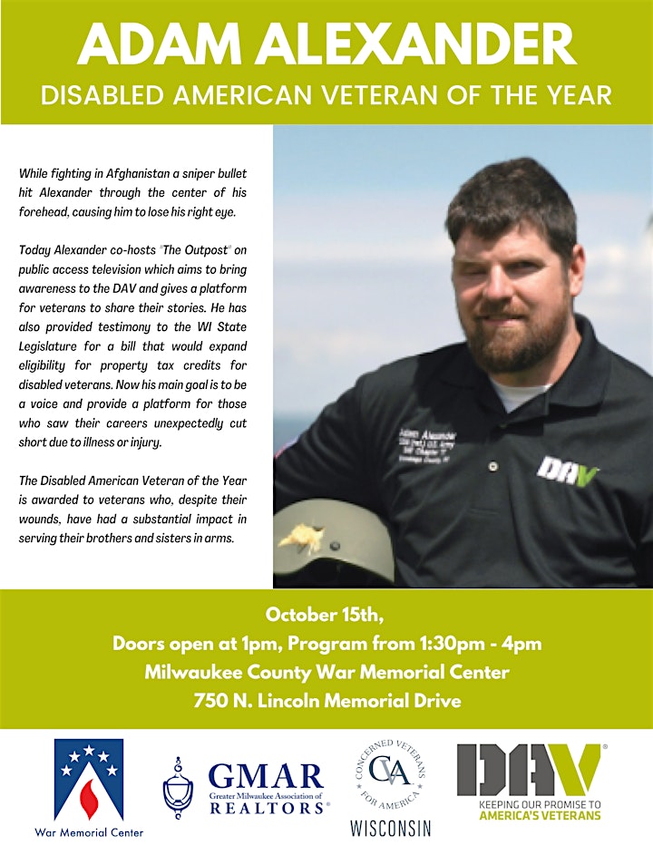 Disabled American Veteran of the Year Event with Adam Alexander image