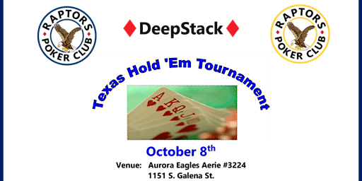 Raptors Poker Club Monthly Texas Hold'em Tournament
