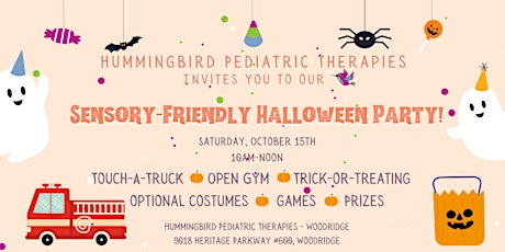 Hummingbird's Sensory-Friendly Halloween Party!
