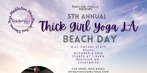 5th  Annual Thick Girl Yoga LA Beach Day